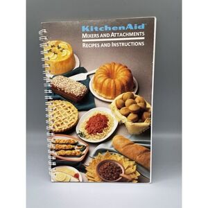 Vtg 1989 KitchenAid K5SS KSM5 Mixers and Attachments Recipes and Instructions
